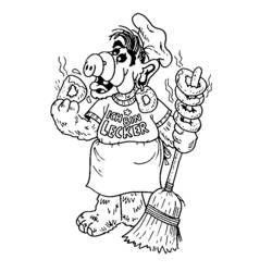 Coloring page: Alf (Cartoons) #33669 - Printable coloring pages