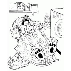 Coloring page: Alf (Cartoons) #33676 - Printable coloring pages