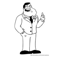 Coloring page: American Dad! (Cartoons) #50893 - Printable coloring pages