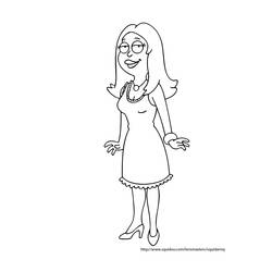 Coloring page: American Dad! (Cartoons) #50895 - Printable coloring pages
