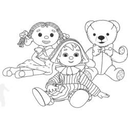 Coloring page: Andy Pandy (Cartoons) #26728 - Printable coloring pages