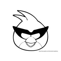 Coloring page: Angry Birds (Cartoons) #25018 - Printable coloring pages