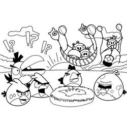 Coloring page: Angry Birds (Cartoons) #25020 - Printable coloring pages
