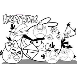 Coloring page: Angry Birds (Cartoons) #25031 - Printable coloring pages
