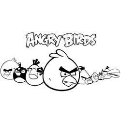 Coloring page: Angry Birds (Cartoons) #25111 - Printable coloring pages