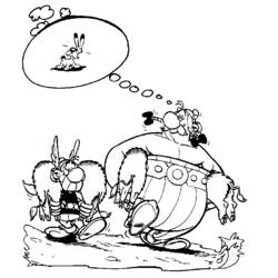 Coloring page: Asterix and Obelix (Cartoons) #24409 - Free Printable Coloring Pages