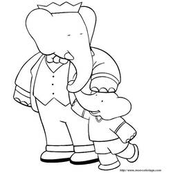 Coloring page: Babar (Cartoons) #27853 - Printable coloring pages