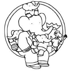 Coloring page: Babar (Cartoons) #27862 - Free Printable Coloring Pages