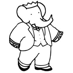 Coloring page: Babar (Cartoons) #27864 - Printable coloring pages