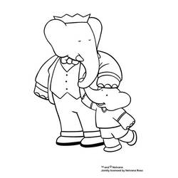 Coloring page: Babar (Cartoons) #27868 - Printable coloring pages