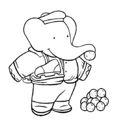 Coloring page: Babar (Cartoons) #27887 - Free Printable Coloring Pages