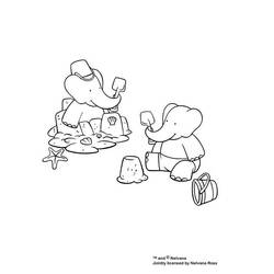 Coloring page: Babar (Cartoons) #27895 - Free Printable Coloring Pages