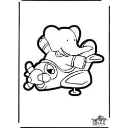 Coloring page: Babar (Cartoons) #27903 - Free Printable Coloring Pages