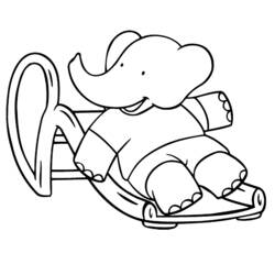 Coloring page: Babar (Cartoons) #27907 - Printable coloring pages