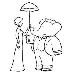 Coloring page: Babar (Cartoons) #27922 - Printable coloring pages