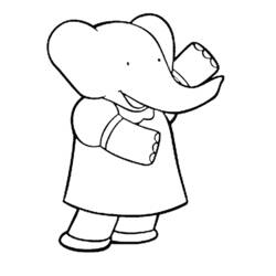 Coloring page: Babar (Cartoons) #27935 - Free Printable Coloring Pages