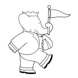 Coloring page: Babar (Cartoons) #27949 - Free Printable Coloring Pages