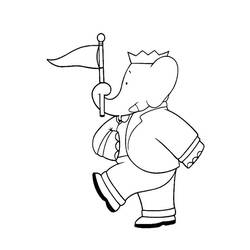 Coloring page: Babar (Cartoons) #27966 - Free Printable Coloring Pages