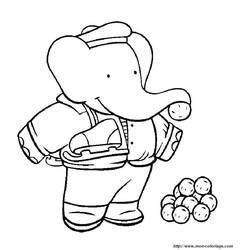 Coloring page: Babar (Cartoons) #27967 - Free Printable Coloring Pages