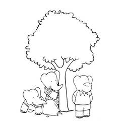 Coloring page: Babar (Cartoons) #27976 - Free Printable Coloring Pages