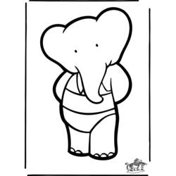 Coloring page: Babar (Cartoons) #27981 - Free Printable Coloring Pages