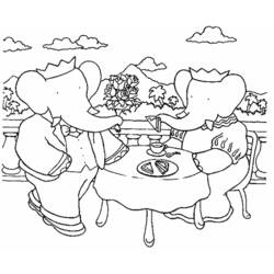 Coloring page: Babar (Cartoons) #28010 - Free Printable Coloring Pages