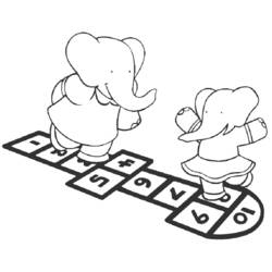 Coloring page: Babar (Cartoons) #28028 - Free Printable Coloring Pages