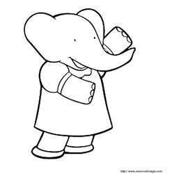 Coloring page: Babar (Cartoons) #28098 - Free Printable Coloring Pages