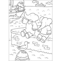 Coloring page: Babar (Cartoons) #28118 - Free Printable Coloring Pages