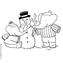Coloring page: Babar (Cartoons) #28128 - Free Printable Coloring Pages