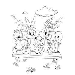 Coloring page: Baby Looney Tunes (Cartoons) #26528 - Free Printable Coloring Pages