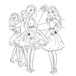 Coloring page: Barbie (Cartoons) #27539 - Printable coloring pages