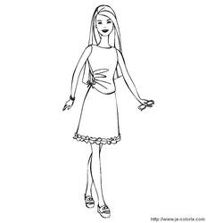 Coloring page: Barbie (Cartoons) #27562 - Free Printable Coloring Pages