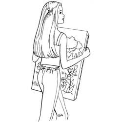 Coloring page: Barbie (Cartoons) #27595 - Free Printable Coloring Pages