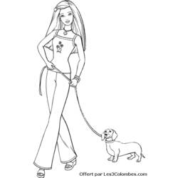 Coloring page: Barbie (Cartoons) #27743 - Free Printable Coloring Pages