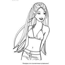 Coloring page: Barbie (Cartoons) #27815 - Printable coloring pages