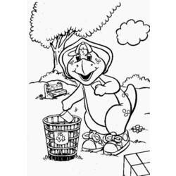 Coloring page: Barney and friends (Cartoons) #40916 - Free Printable Coloring Pages