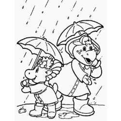 Coloring page: Barney and friends (Cartoons) #40919 - Free Printable Coloring Pages