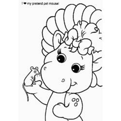 Coloring page: Barney and friends (Cartoons) #40940 - Free Printable Coloring Pages