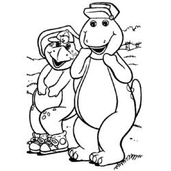 Coloring page: Barney and friends (Cartoons) #40949 - Free Printable Coloring Pages
