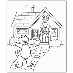Coloring page: Barney and friends (Cartoons) #40951 - Free Printable Coloring Pages