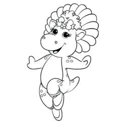 Coloring page: Barney and friends (Cartoons) #40952 - Printable coloring pages