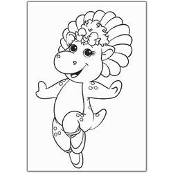 Coloring page: Barney and friends (Cartoons) #40970 - Free Printable Coloring Pages
