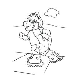 Coloring page: Barney and friends (Cartoons) #40975 - Free Printable Coloring Pages