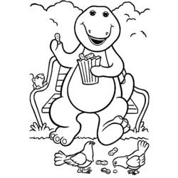 Coloring page: Barney and friends (Cartoons) #40978 - Printable coloring pages