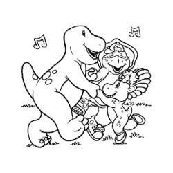 Coloring page: Barney and friends (Cartoons) #40979 - Free Printable Coloring Pages