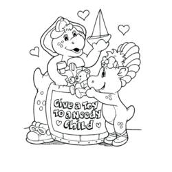 Coloring page: Barney and friends (Cartoons) #40984 - Free Printable Coloring Pages