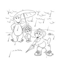 Coloring page: Barney and friends (Cartoons) #41010 - Free Printable Coloring Pages