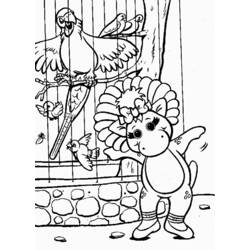 Coloring page: Barney and friends (Cartoons) #41013 - Free Printable Coloring Pages