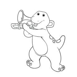 Coloring page: Barney and friends (Cartoons) #41016 - Printable coloring pages